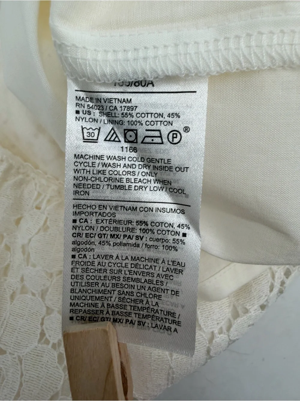 Old Navy Skirt Women’s L Cream High Waisted Lace Midi Pull On Summer Casual NWT